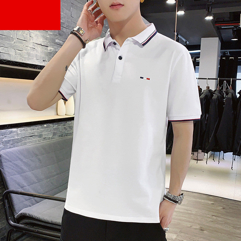 C2C POLO Men's Short-Sleeved T-Shirt Lapel Stand Collar Trend