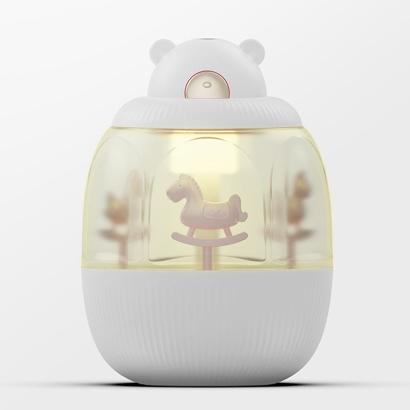 C2C USB Rechargable Cool Mist Humidifier Creative Carousel