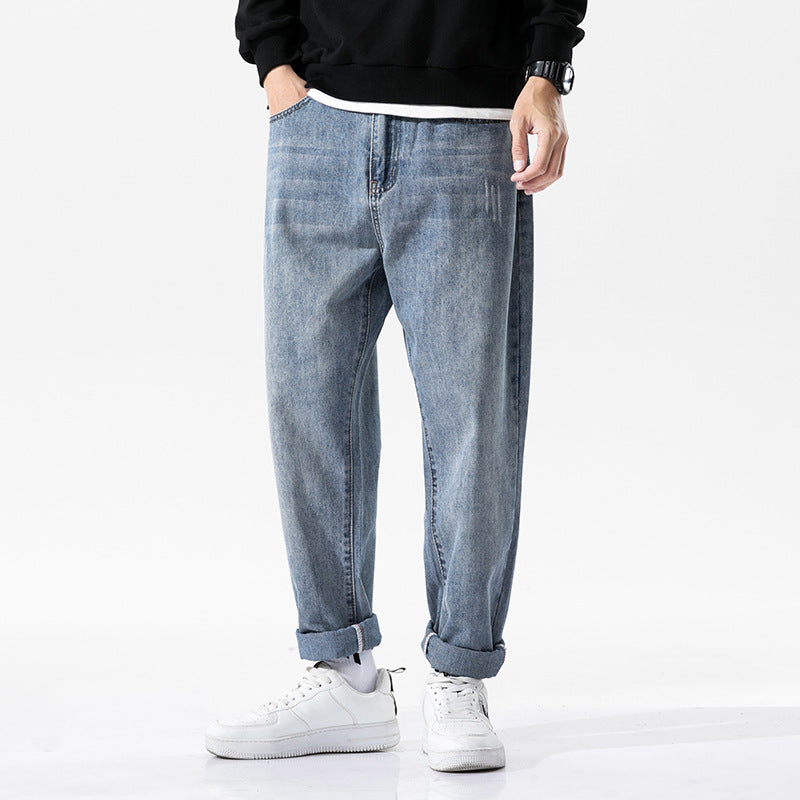 C2C Fall Jeans Men's Loose Straight Korean Style Slim Long Pants