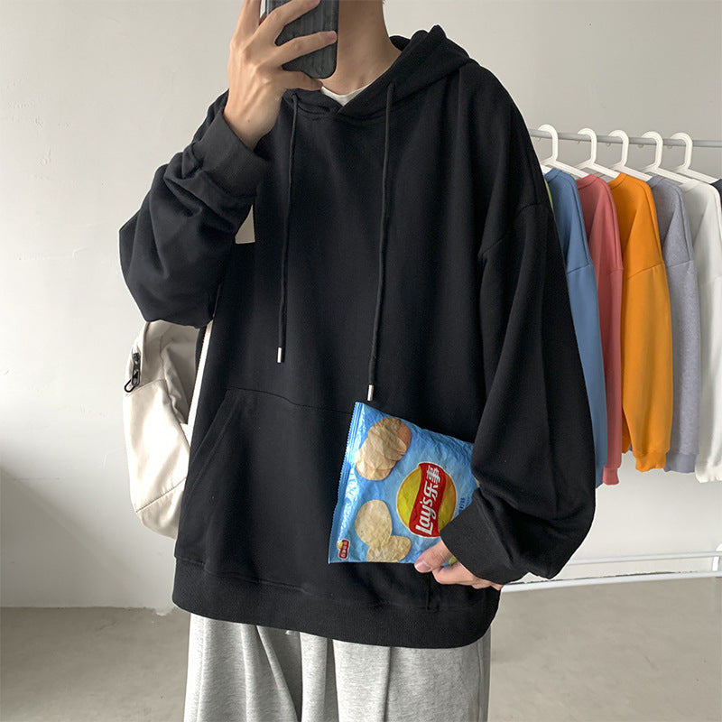 C2C Men's Hooded Pullover Sweater Loose And Handsome Coat