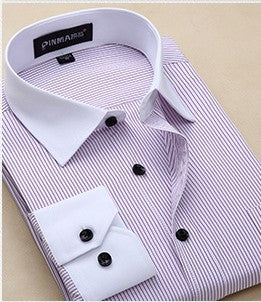 C2C Plus Size Men Business Long Sleeve Shirts