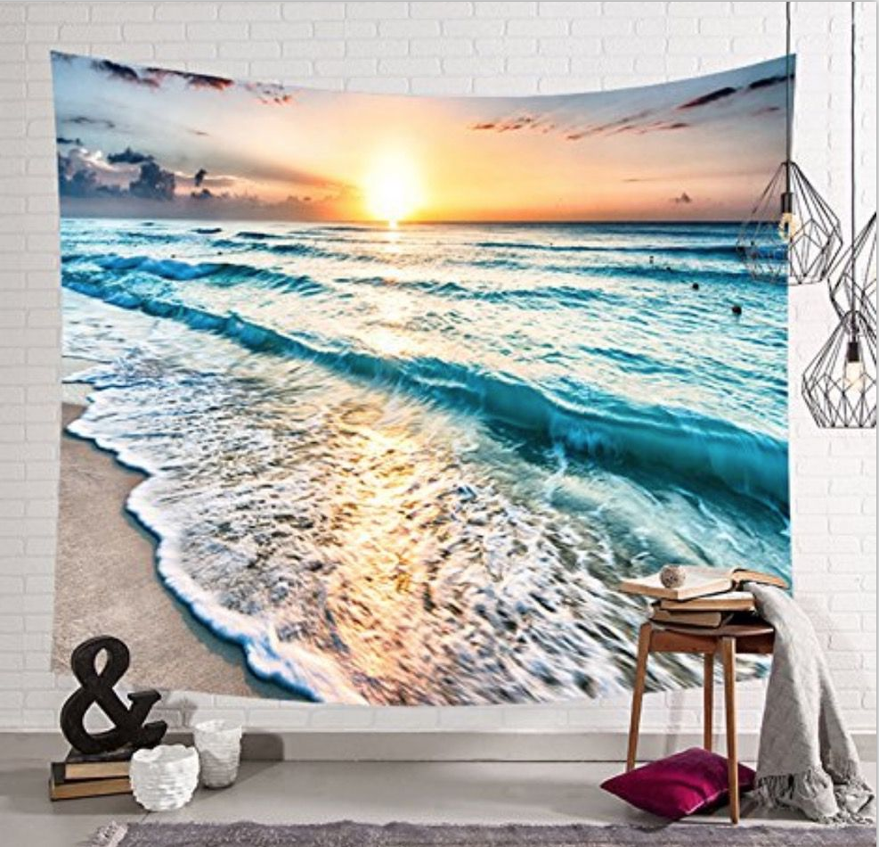 C2C Digital printing new hang cloth home tapestry