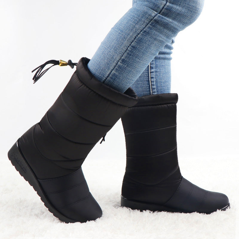C2C Waterproof Modern Silk Women Snow Boots
