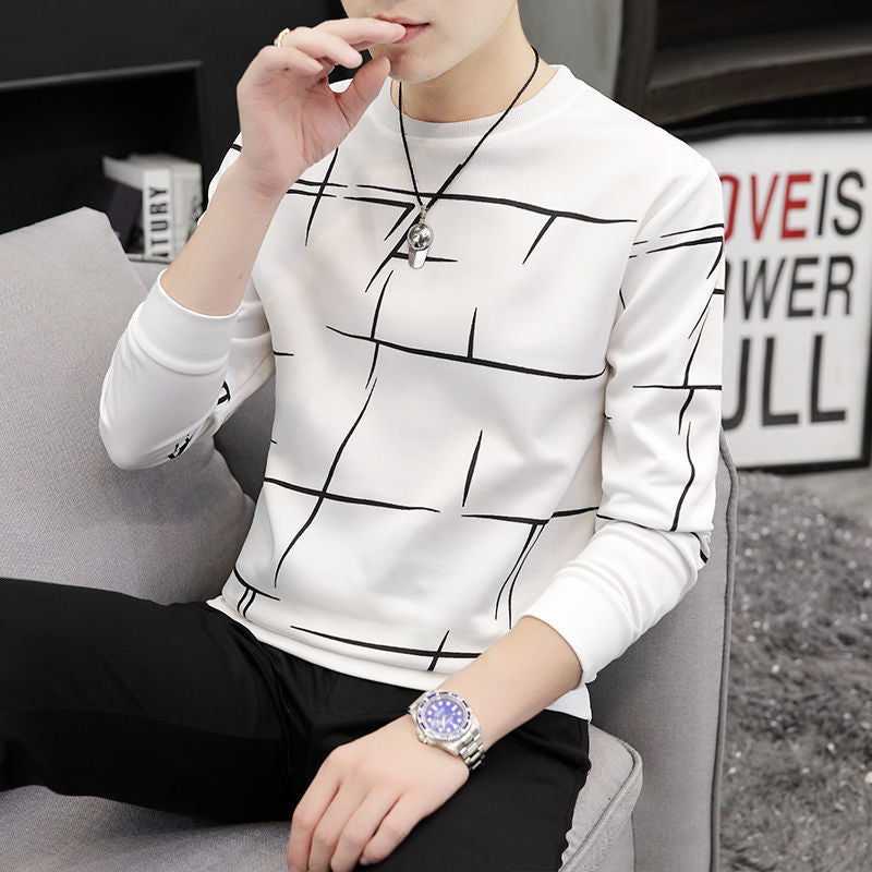 C2C Men's round neck long sleeve T-shirt