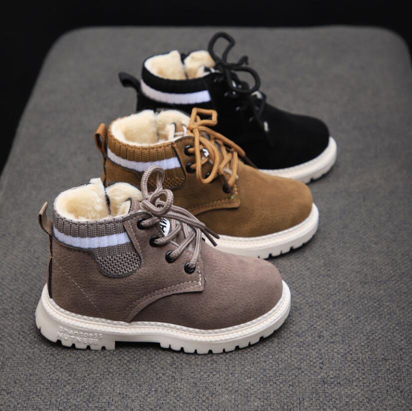 C2C Mall-Children Casual Leather Soft Antislip Boots