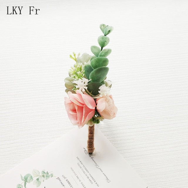 C2C Boutonniere Flowers Wedding Corsage Pin