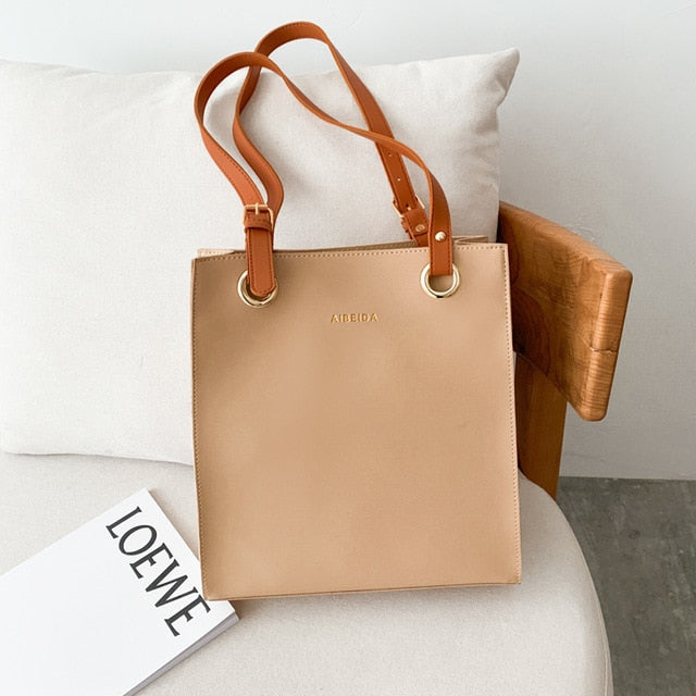 Fashion Designer Tote Luxury Brand Leather Shoulder Bag