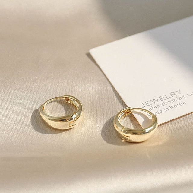 XIYANIKE 925 Sterling Silver Circle Arc Earrings Trendy Retro Simple Hot Sexy Exquisite Couple Valentine's Day Gift Cерьга