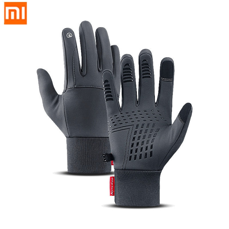 C2C Windproof touch screen water repellent non-slip wear-resistant sports gloves