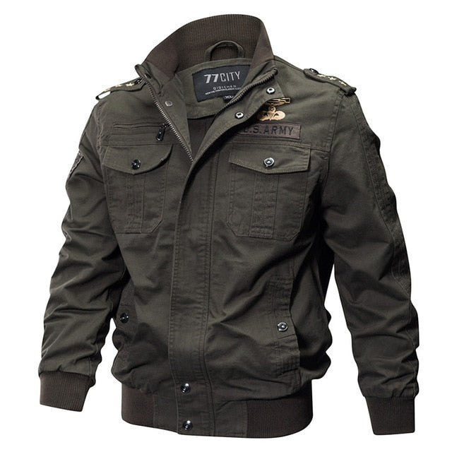 ZHAN DI JI PU Army Pilot Mens Jacket