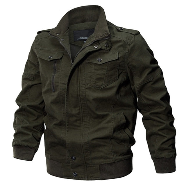 ZHAN DI JI PU Military Bomber Mens Jacket