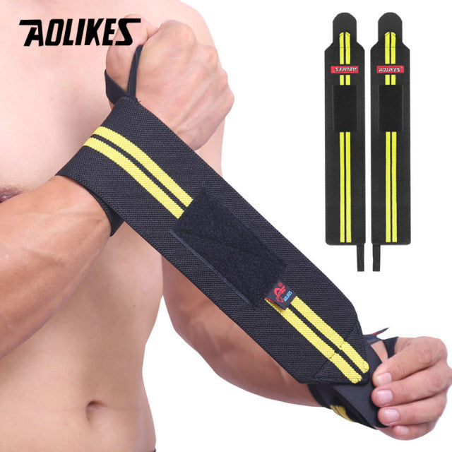 1 Pair Wristband Wrist Support Weight Lifting Gym
