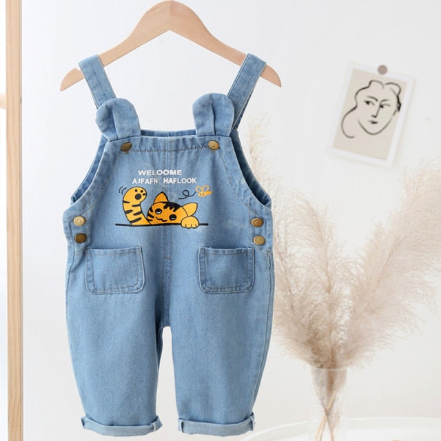 C2C Mall-Baby Girl Dungarees Denim Overalls