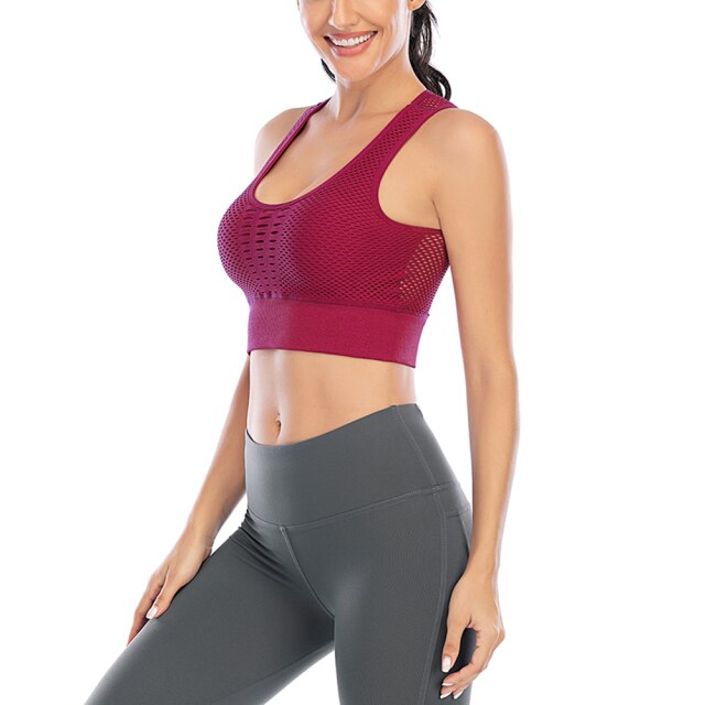 C2C LAPA Ladies Yoga Fitness Breathable Sport Bra Shockproof