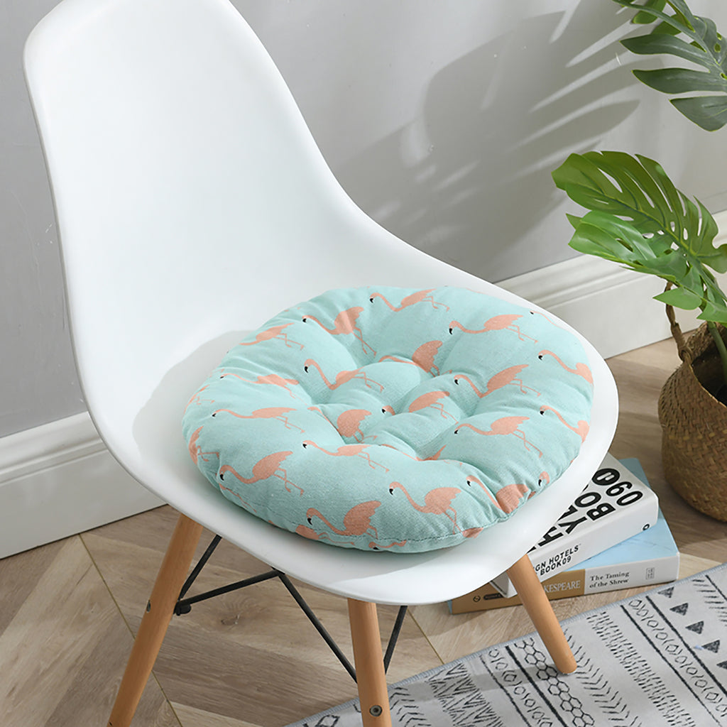 C2C Nordic Print Round Cotton Chair Cushion