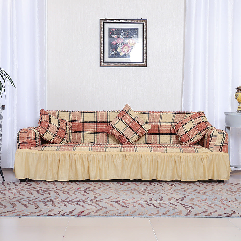C2C Four-Color Skirt Stretch Sofa Cover