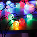 C2C USB & Solar Powered 60 LED String Light Garden Waterproof