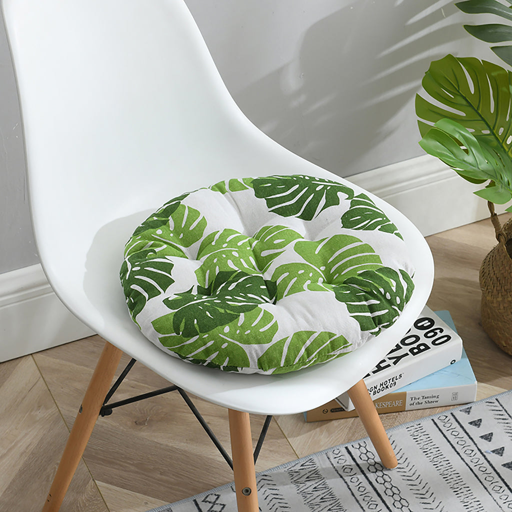 C2C Nordic Print Round Cotton Chair Cushion