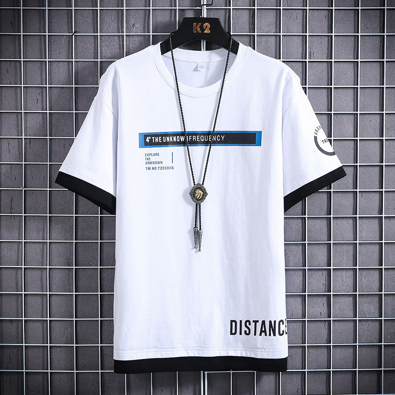 C2C Fashion letter printed cotton short sleeve