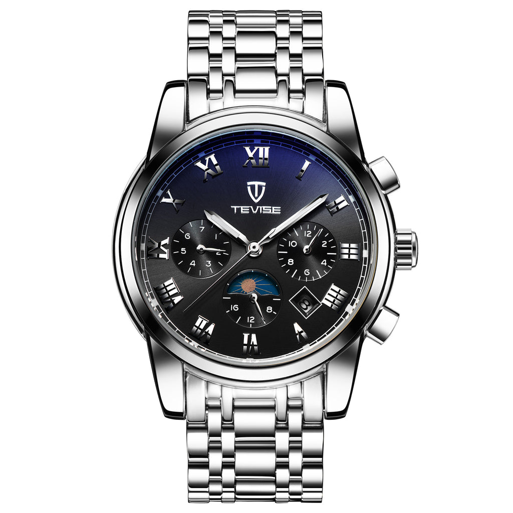 Tevise brand watches, watches, sports, multifunctional automatic mechanical watches, waterproof leisure men's watches
