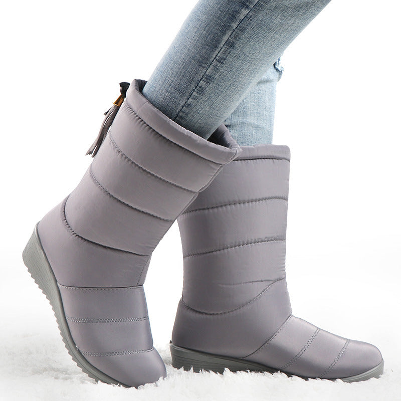 C2C Waterproof Modern Silk Women Snow Boots