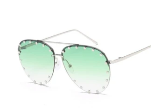 C2C Vintage Metal Studded Aviators (Multiple Colors)