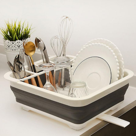 C2C Folding kitchen drain dish rack