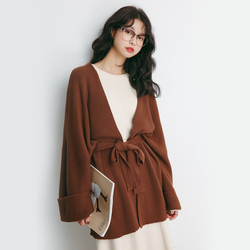 Knit Long Cardigan Casual Wild Ladies Sweater
