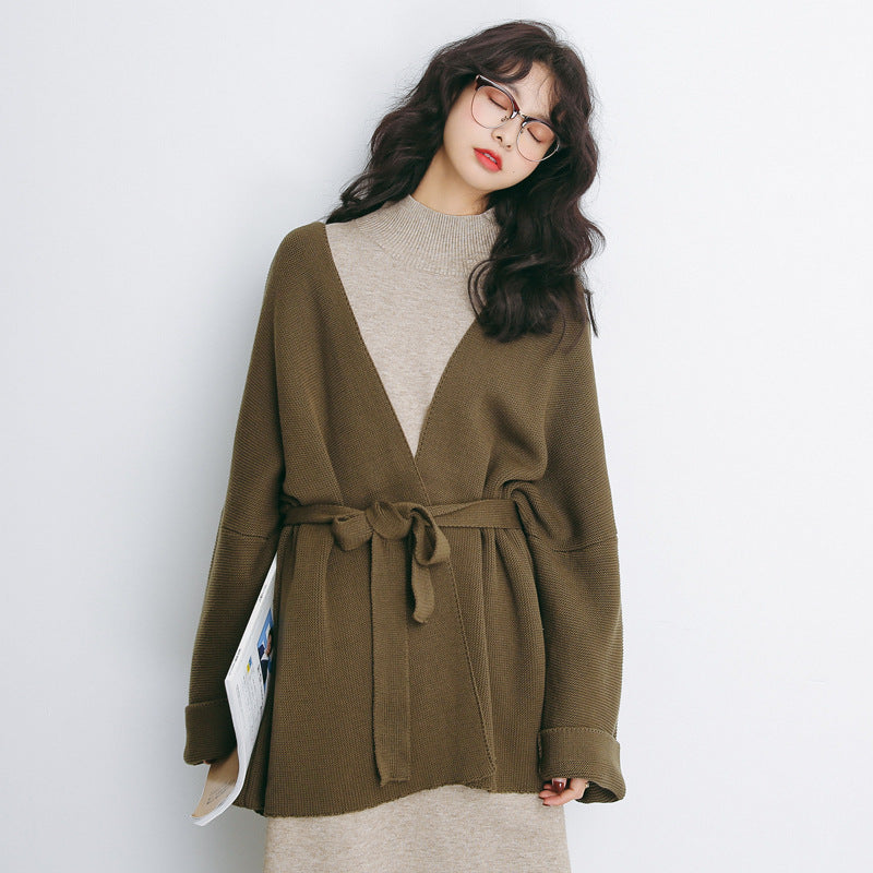 Knit Long Cardigan Casual Wild Ladies Sweater