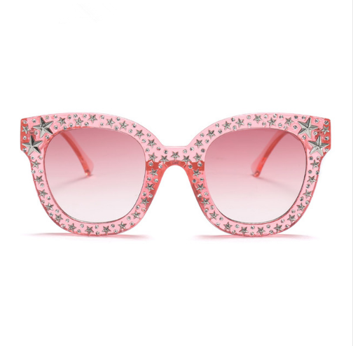 C2C Diamond Sunglasses round face Europe and US Style