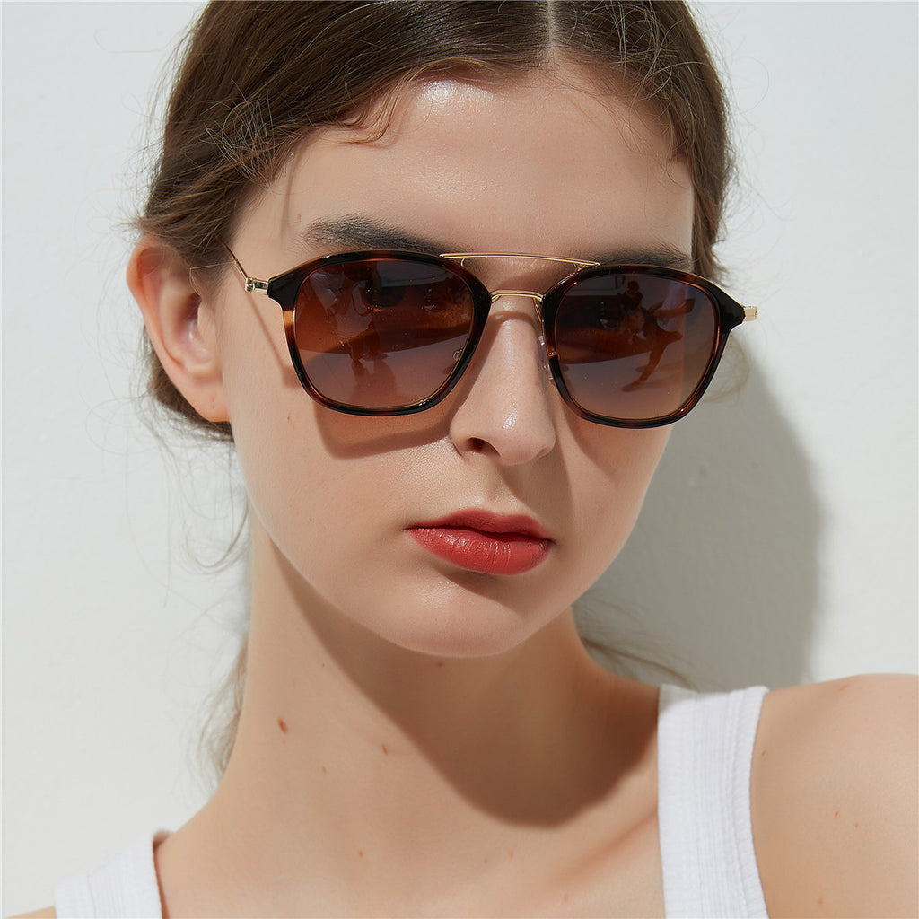 C2C Double beam retro sunglasses