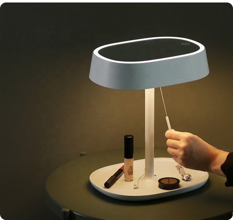 C2C Desktop design mirror with led lamp