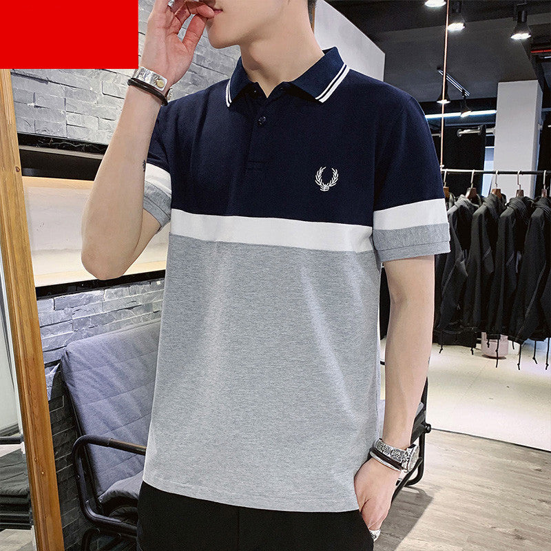 C2C POLO Men's Short-Sleeved T-Shirt Lapel Stand Collar Trend