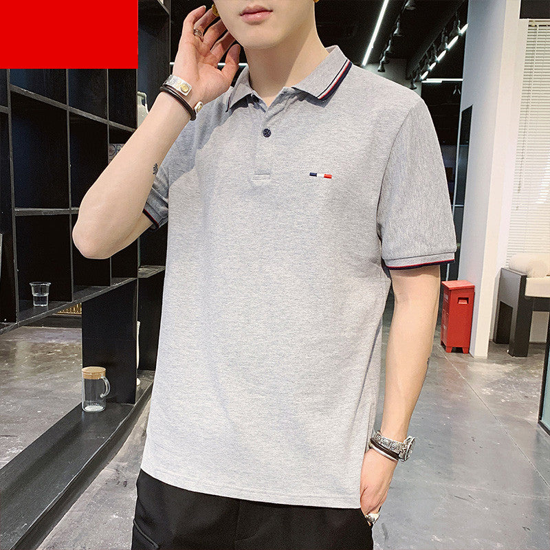C2C POLO Men's Short-Sleeved T-Shirt Lapel Stand Collar Trend