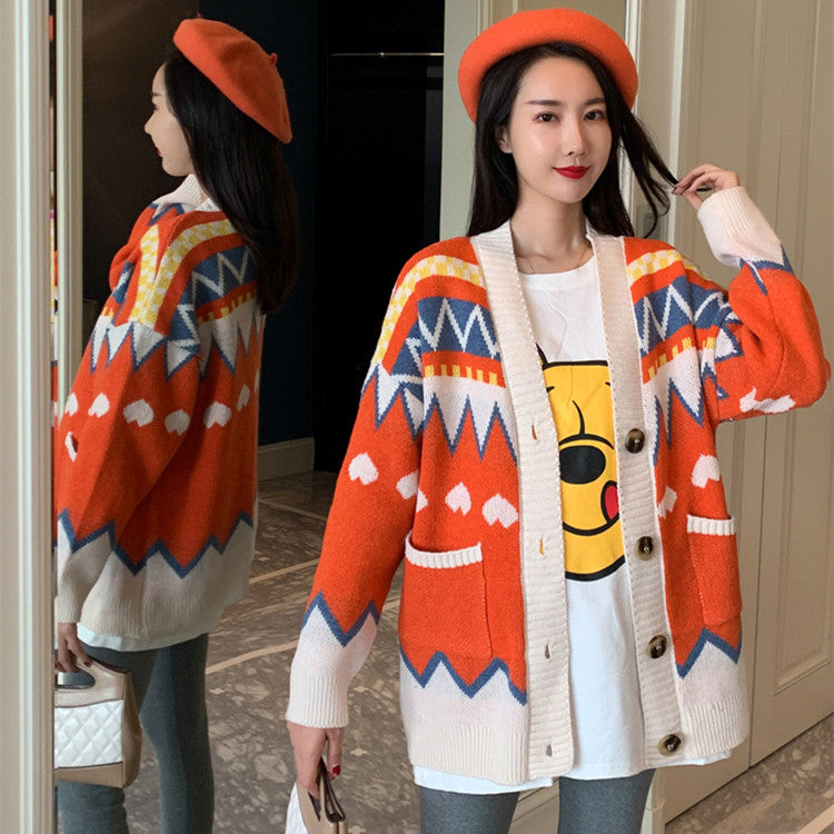 Pregnant Women Sweater Spring And Autumn Fashion Mom