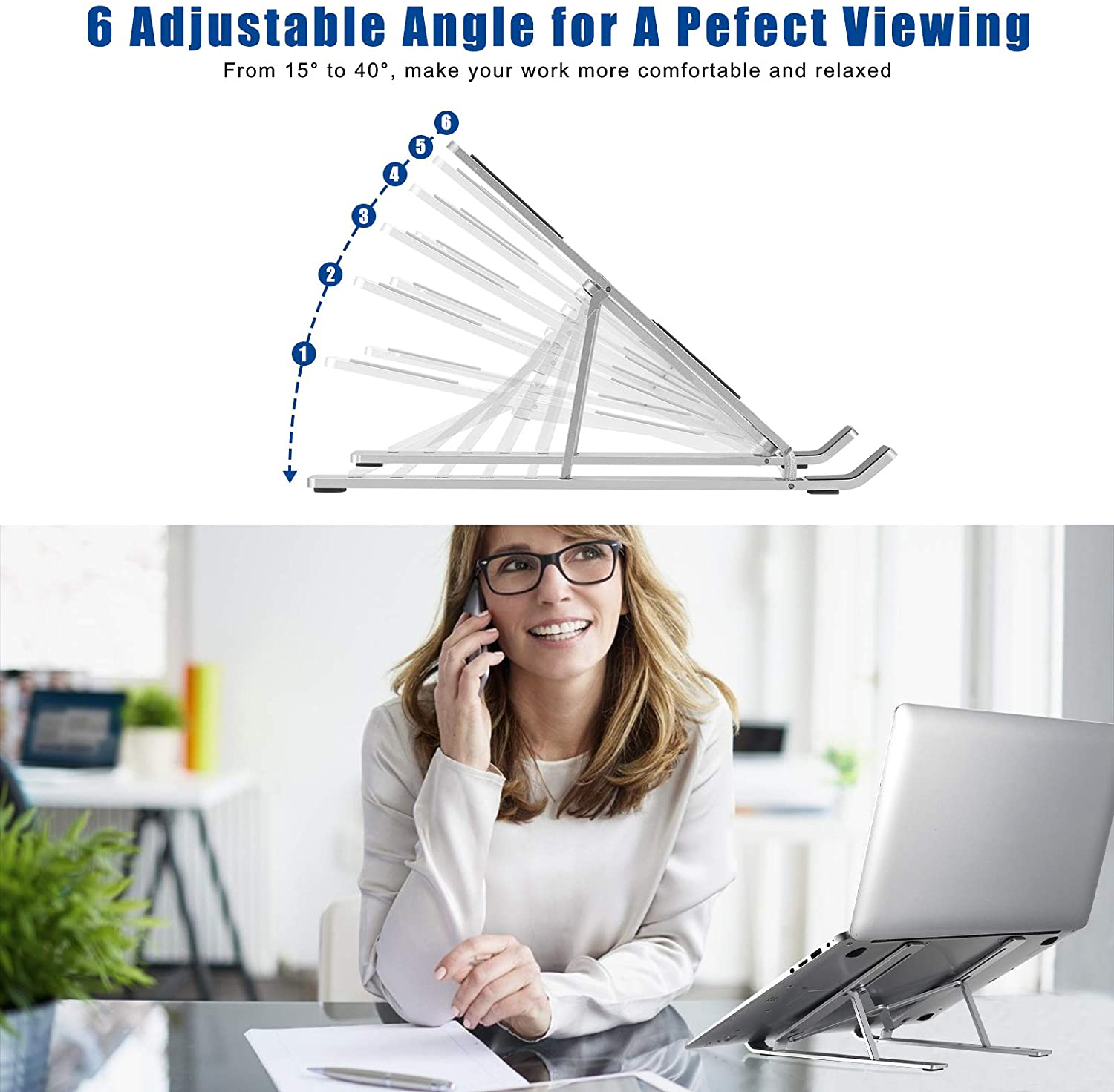 C2C Stand Adjustable Aluminum Laptop Riser