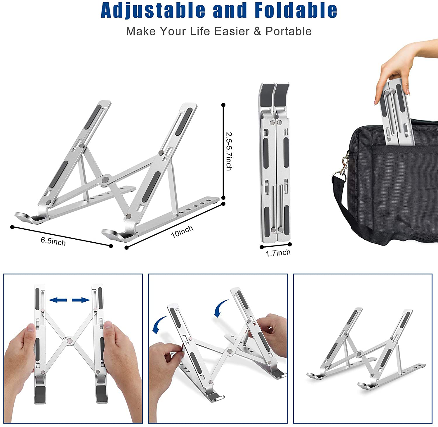 C2C Stand Adjustable Aluminum Laptop Riser