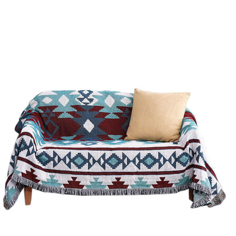 C2C Bohemian Knitted Bed & Sofa Throw Thread Blanket
