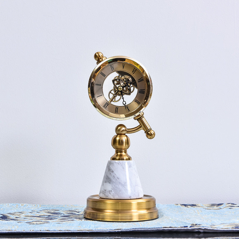 C2C Home Furnishings Office Exhibition Hall Metal Handicraft Triangle Clock