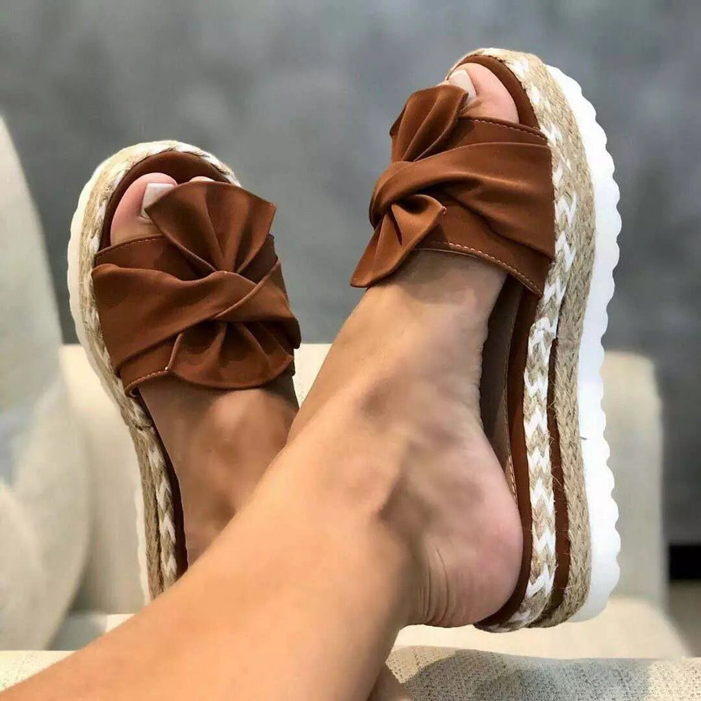 C2C Women Platform Bow Style Sandals