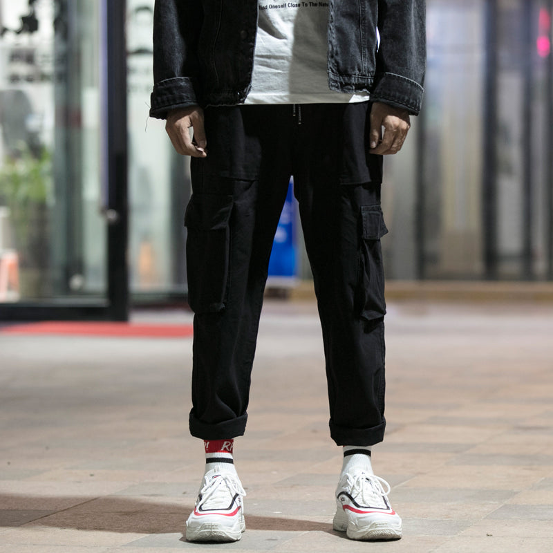 C2C Mall-Casual pants solid color overalls