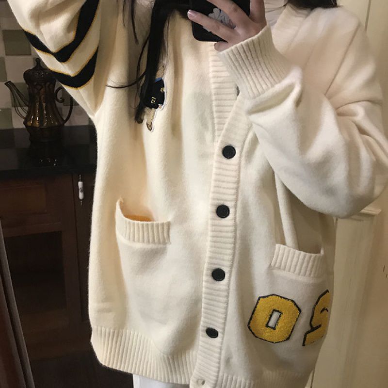 C2C College Style Spring And Winter Sweater & Cardigan Women
