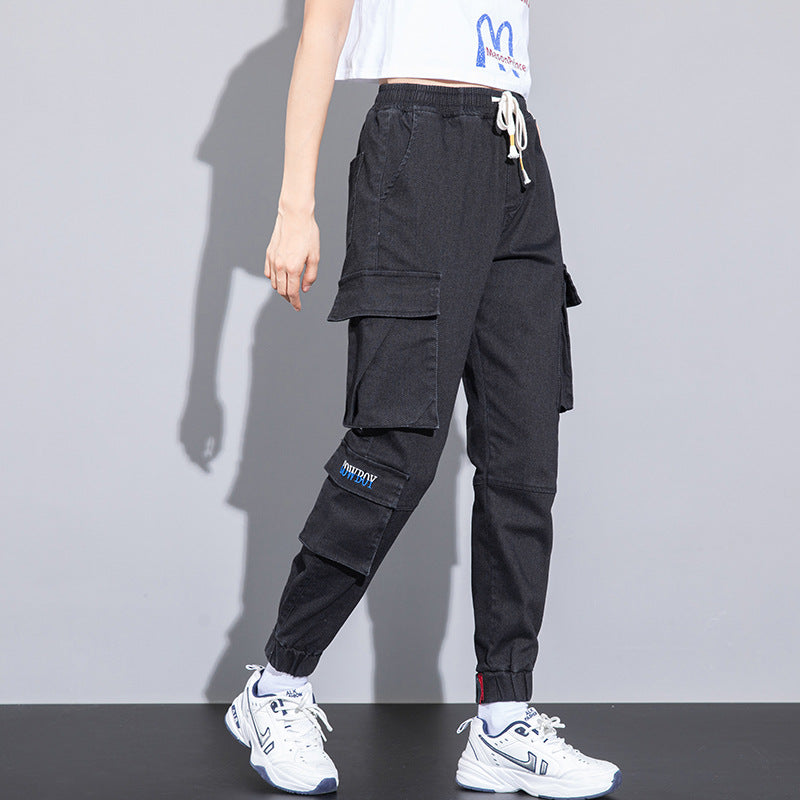C2C Mall-Casual Capris Men's 2021 Spring Korean Unisex Cotton Overalls