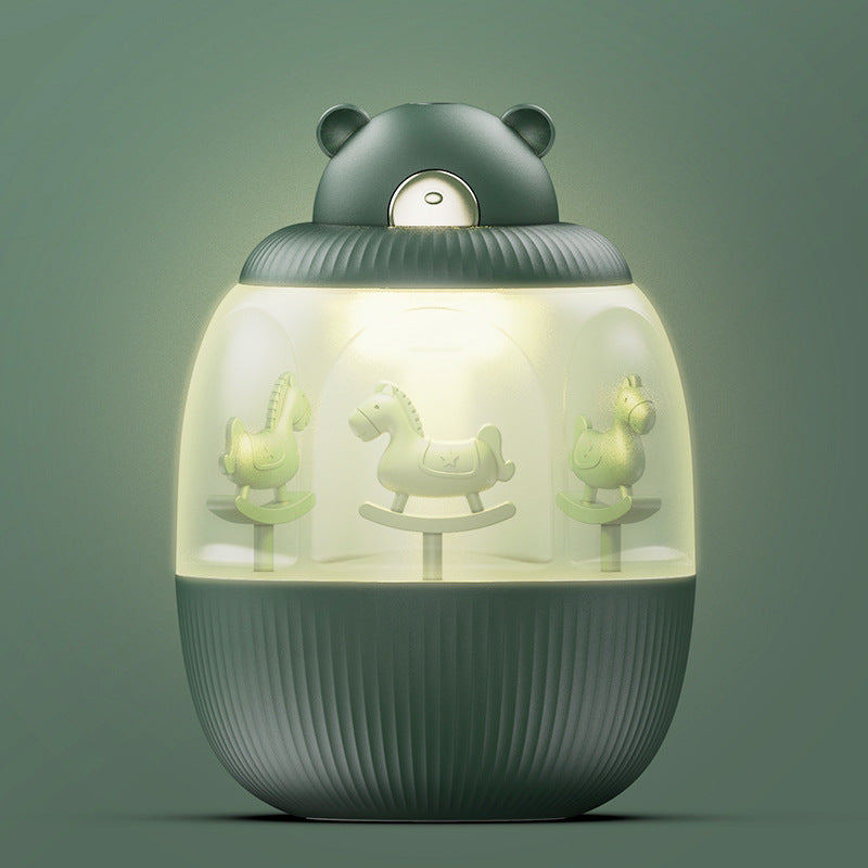 C2C USB Rechargable Cool Mist Humidifier Creative Carousel