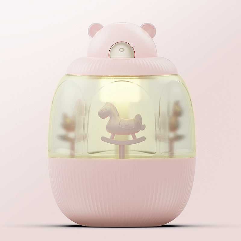 C2C USB Rechargable Cool Mist Humidifier Creative Carousel
