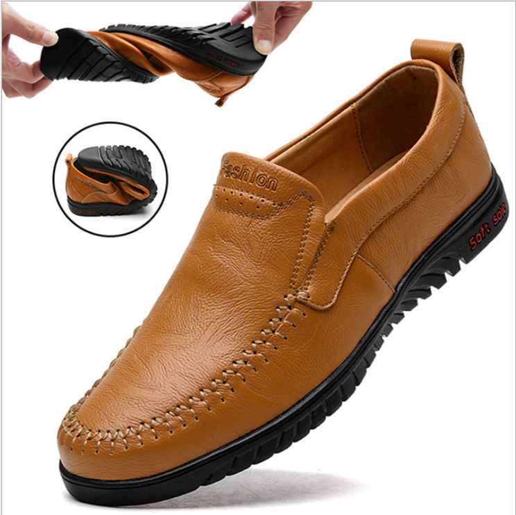 C2C Genuine leather Comfortable Men Casual Shoes