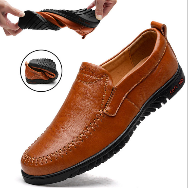 C2C Genuine leather Comfortable Men Casual Shoes