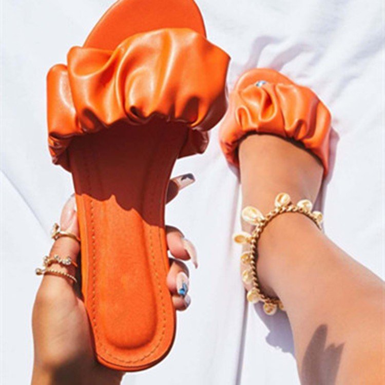 C2C European Foreign Flat Bottomed & Heeled Slippers Women Sandals