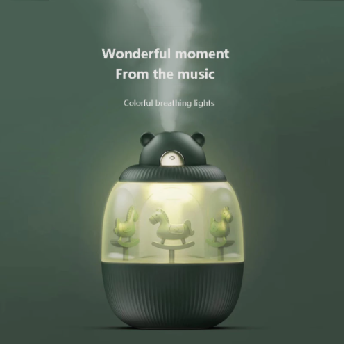 C2C USB Rechargable Cool Mist Humidifier Creative Carousel