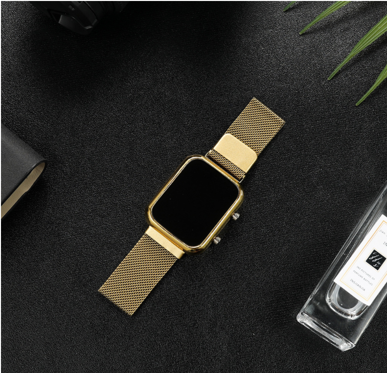 C2C Luminous Led Student Digital Magnet Buckle Men'S Electronic Watch